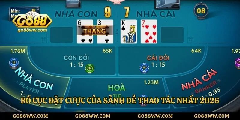 Sexy Baccarat – Sảnh Cược Casino Trực Tuyến Hấp Dẫn Uy Tín Bố cục đặt cược của sảnh dễ thao tác nhất 2026