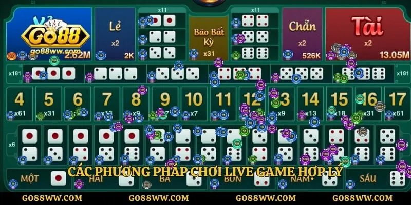 Các phương pháp chơi live game hợp lý