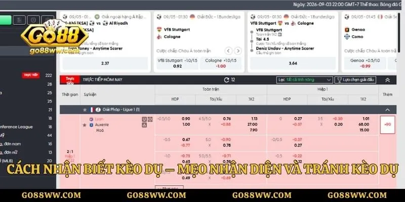 Cách Nhận Biết Kèo Dụ – Mẹo Nhận Diện Và Tránh Kèo Dụ