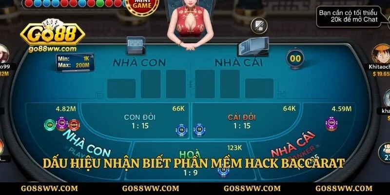Dấu hiệu nhận biết phần mềm hack baccarat gây nguy hiểm cho máy