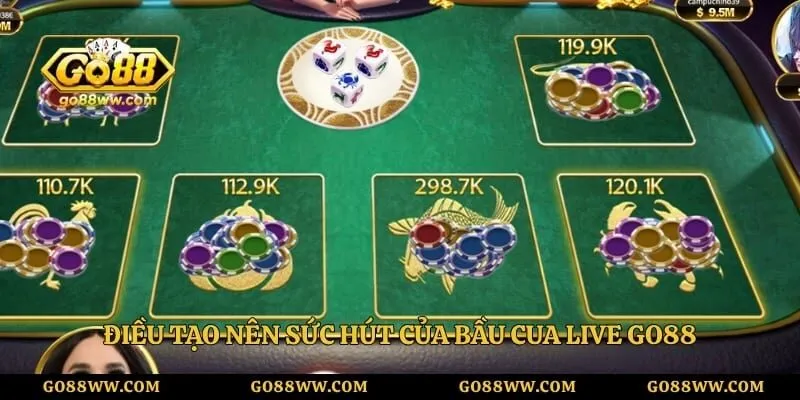 Điều tạo nên sức hút của bầu cua live GO88