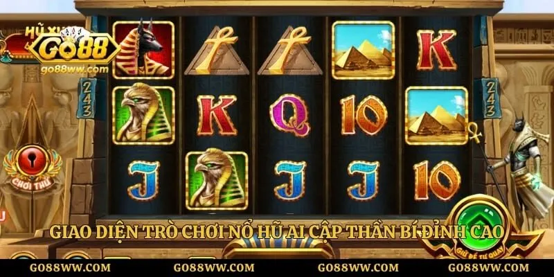 Bí Mật Cleopatra GO88 – Khám Phá Kho Báu Ai Cập Giao diện trò chơi nổ hũ Ai Cập thần bí đỉnh cao