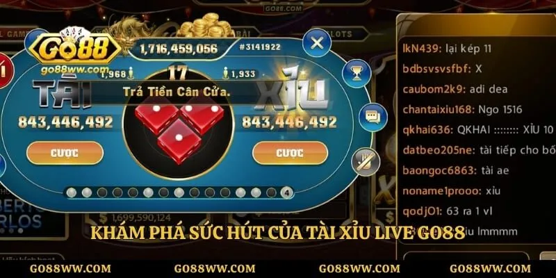 Khám phá sức hút của tài xỉu live GO88