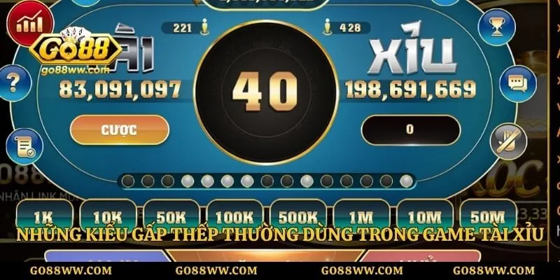Những kiểu gấp thếp thường dùng trong game Tài Xỉu